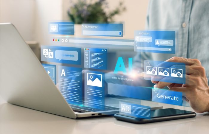 Artificial,Intelligence,Content,Generator.,A,Man,Uses,A,Laptop,To Artificial,Intelligence,Content,Generator.,A,Man,Uses,A,Laptop,To